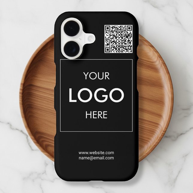Logo QR Code Business Professional iPhone Case (Creator Uploaded)