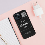 Logo QR Code Business Professional iPhone Case<br><div class="desc">Add your logo.</div>