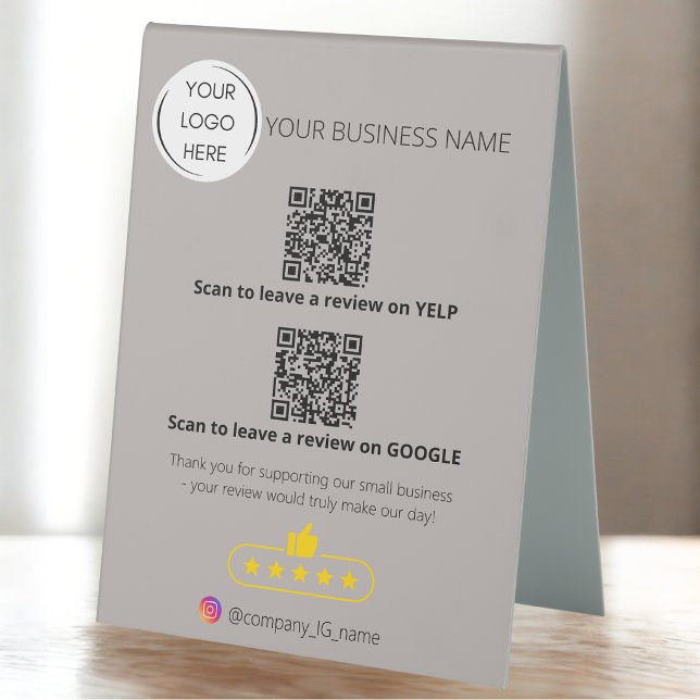 Logo QR code business review GOOGLE and YELP  (Creator Uploaded)