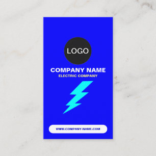 (Logo & QR Code Corporate) Electric Company Business Card