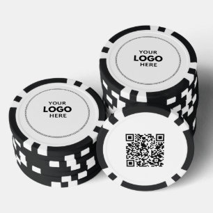 Logo QR Code Custom Poker Chips