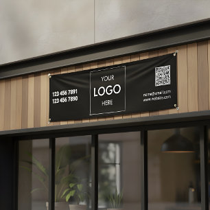 Logo QR Code Modern Banner