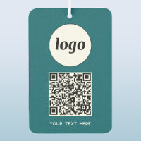 Logo QR Code Text Business Promotional Teal Green
