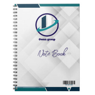 Logo & QR CODE white background Notebook