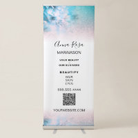 *~* LOGO QR  Floral Ombre Flowers Store Shop