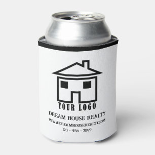 Logo Real Estate Realtor Promotional Giveaways Can Cooler