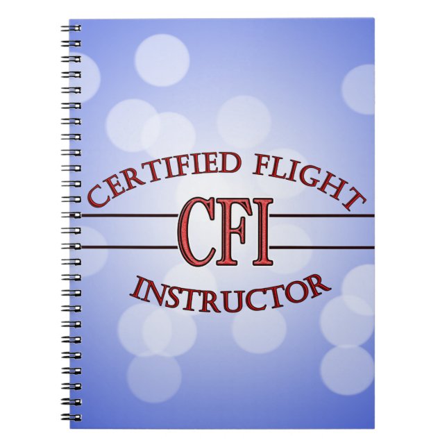 LOGO RED CSF CERTIFIED FLIGHT INSTRUCTOR NOTEBOOK (Front)