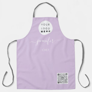 Logo Restaurant Bakery Catering Cake Lilac Apron
