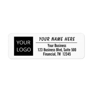Logo Return Address Labels Add Your Business Logo