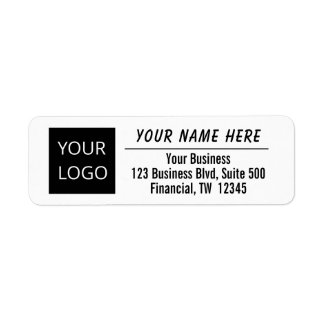 Logo Return Address Labels Add Your Business Logo