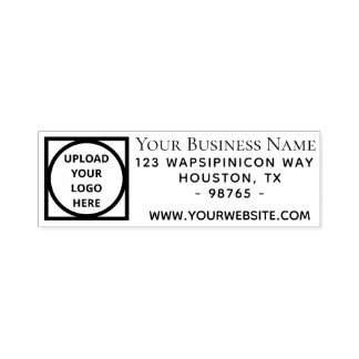 Logo Return Address Stamp for Business Custom