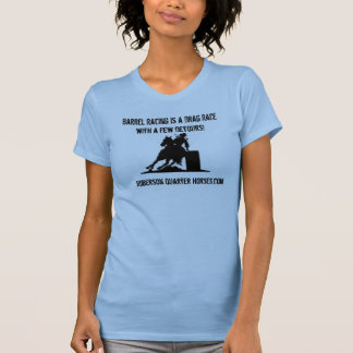 logo, Roberson Quarter Horses.com, Barrel Racin... T-Shirt