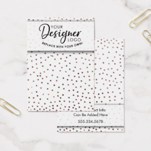 Logo Rose Gold Confetti Earring Holder Display