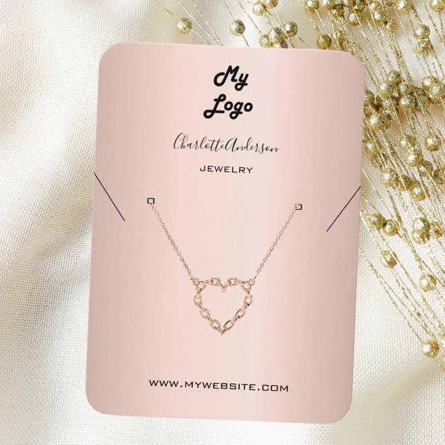 Logo rose gold earring jewellery photo display car (Creator Uploaded)