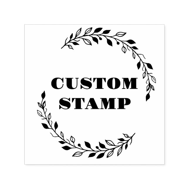 Logo rubber stamp, logo stamp, business branding self-inking stamp (Design)