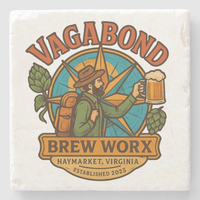 Logo Sandstone Coaster (Front)