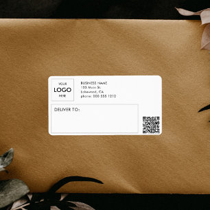 Logo Shipping Business Professional QR Code