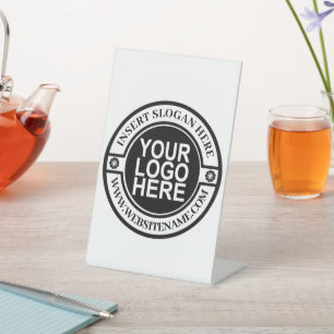 Logo Simple Modern Professional Create Your Own  Pedestal Sign