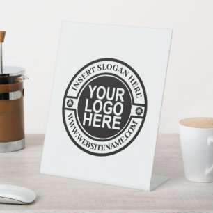 Logo Simple Modern Professional Create Your Own  Pedestal Sign