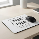 Logo Simple Professional Mouse Mat<br><div class="desc">Add your logo.</div>