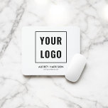 Logo Simple Professional Mouse Mat<br><div class="desc">Add your logo.</div>