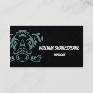 Logo Skull Head Tribal Business Card