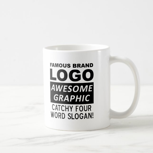 Logo Slogan Funny Mug (Right)