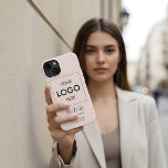 Logo Social Media BusinessiPhone Case<br><div class="desc">Add your logo.</div>