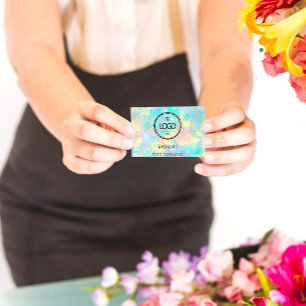 Logo Social Media Logo QR Code Holographic Business Card