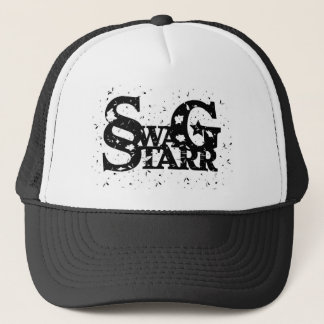 Logo Splattered Paint Hat White/Black