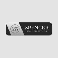 Logo staff employee silver grey gradient black