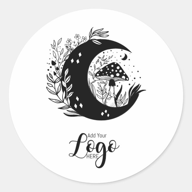 Logo sticker baking stickers Mushroom (Front)