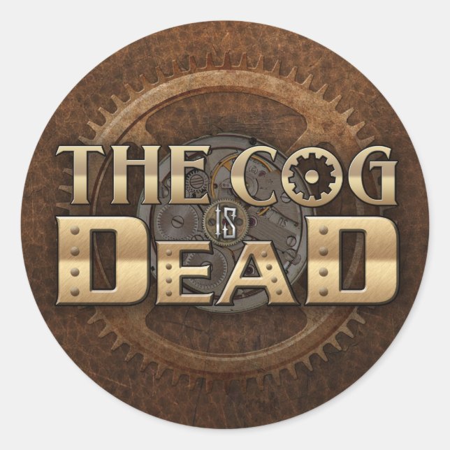 Logo Sticker Leather Background (Front)