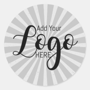 Logo sticker sunburst stickers