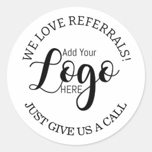 Logo sticker thank you Supporting A Small Business