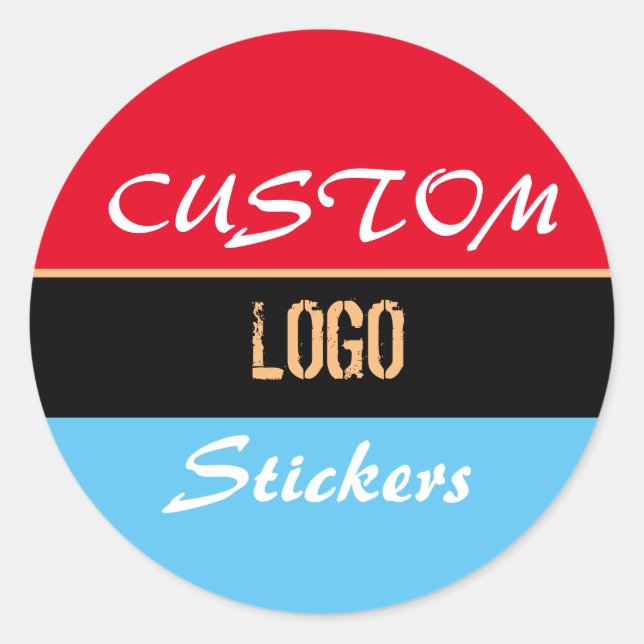 Logo stickers, custom logo, custom stickers, label (Front)