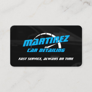 Logo style speed metre business card