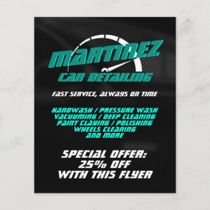 Logo style speed metre  flyer