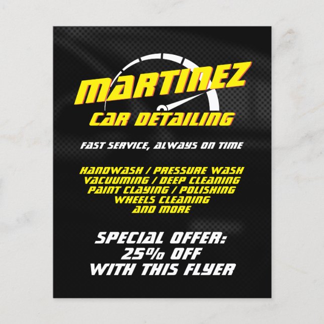 Logo style speed metre  flyer (Front)