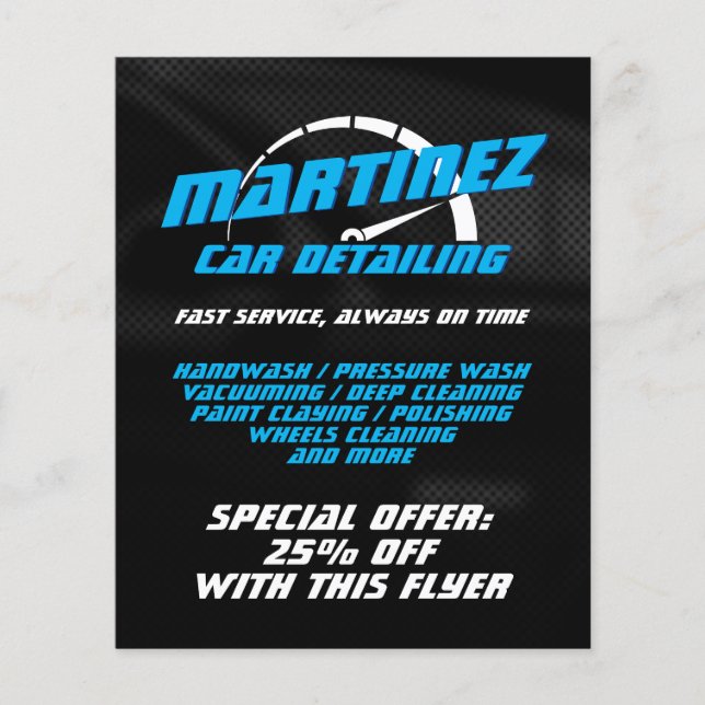 Logo style speed metre  flyer (Front)