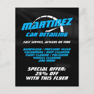 Logo style speed metre  flyer