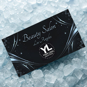 Logo Template Blue Mandala Luxury Flourish Stars Business Card