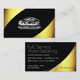 Logo Template Golden Elegant Professional Stylish Business Card