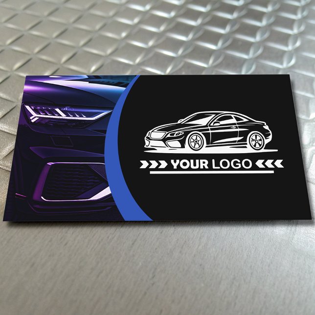 Logo Template Purple Car Service Auto Detailing  Business Card (Creator Uploaded)