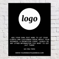 Logo Text Promotional Business Black