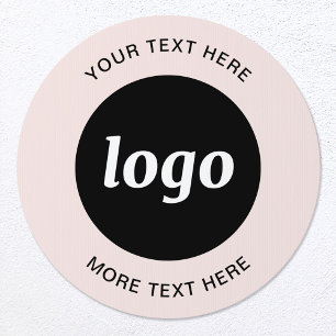 Logo Text Promotional Business Blush Pink Garden Sign