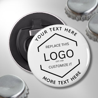 Logo Text White Background Business Promotional Bottle Opener