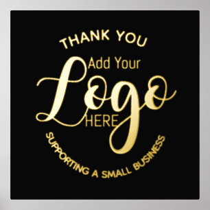 Logo thank you Supporting A Small Business Foil Prints