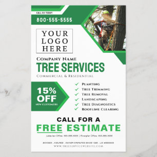 Logo Tree Service Business Flyer