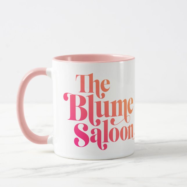 Logo Two-Tone Mug (White/Pink) (Left)